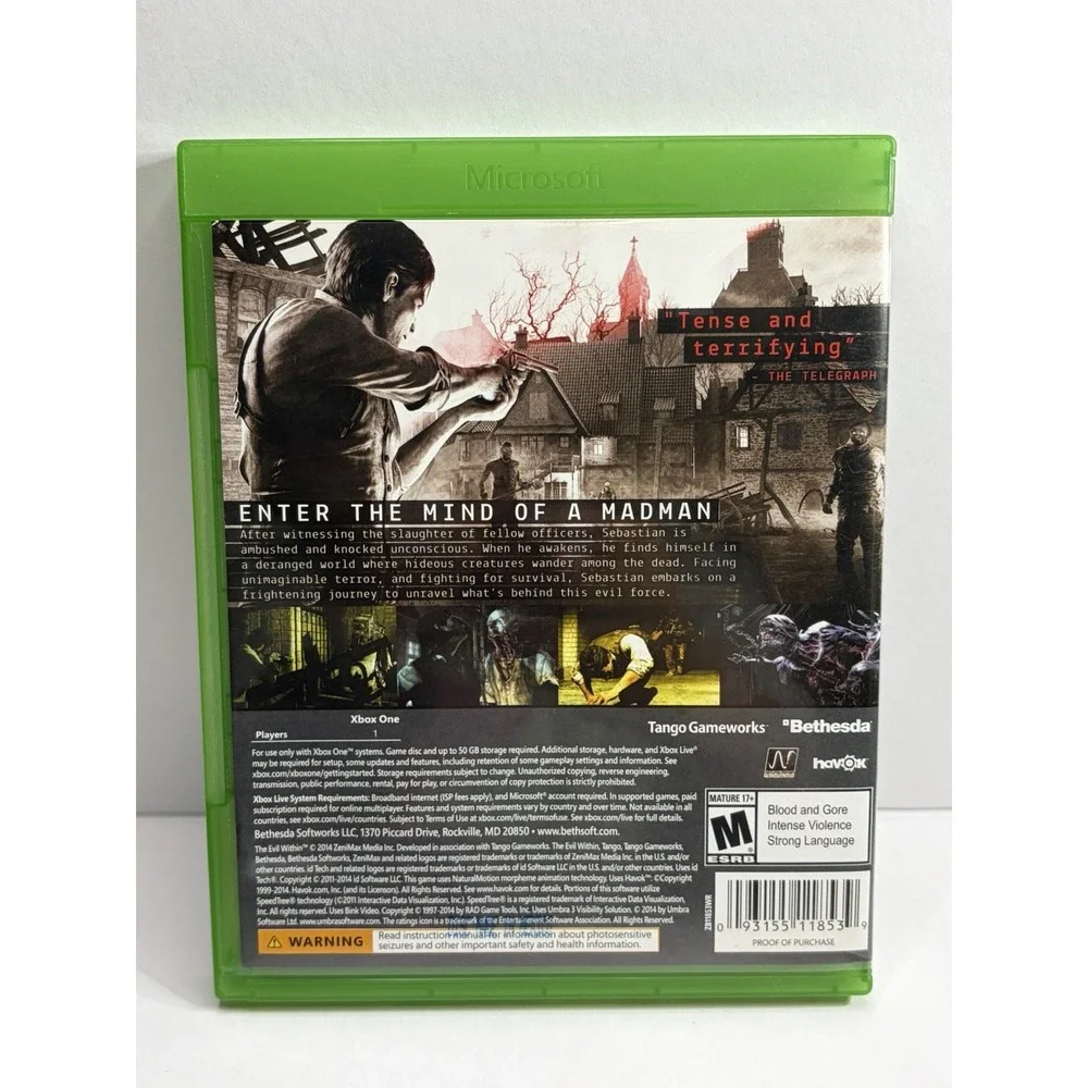 Microsoft Xbox One Game Lot Train Life Gears of War Rare Replay The Evil Within